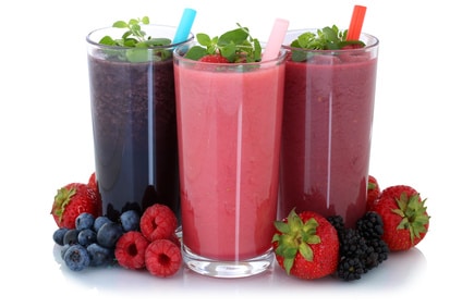Leckere Smoothies im Glas