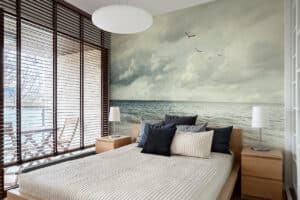 Fototapete 3d - Meeresküste im kleinen Schlafzimmer